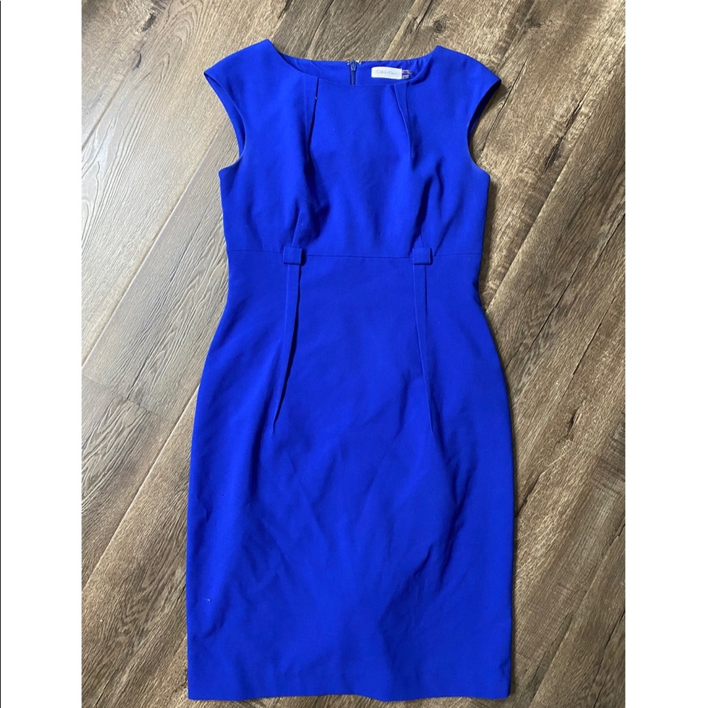 Calvin Klein Blue Midi Dress